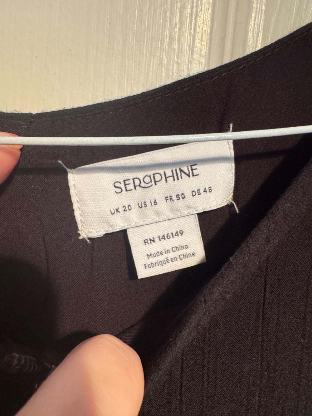 Seraphine Black Maternity & Nursing Crinkle Midi Dress - Picture 3 of 6